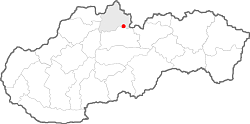 mapa regiónu Orava