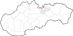 mapa regiónu Tatry