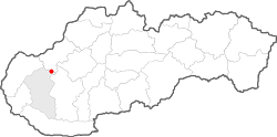 mapa regiónu Dolné Považie