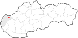 mapa regiónu Záhorie