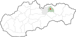 mapa regiónu Tatry / Levočské vrchy