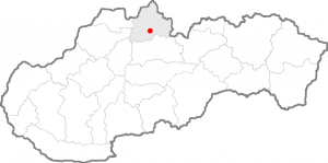 mapa regiónu Orava
