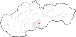 mapa regiónu Novohrad